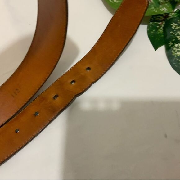 Magnanni Men’s Catalux Leather Dress Belt - 1121- Cuero Brown distressed Size 36 - Picture 11 of 11